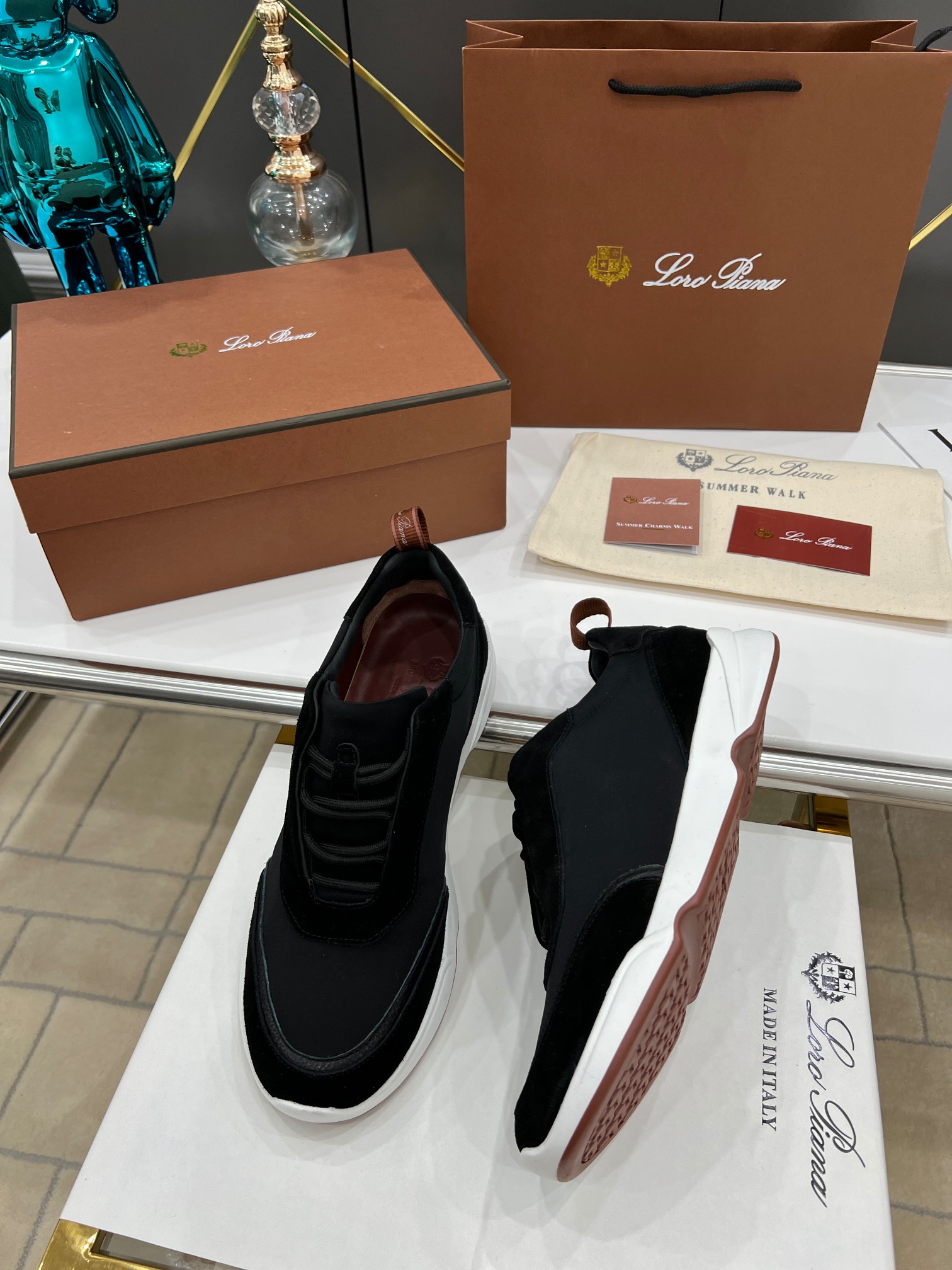 precio de fábrica.Loro Piana * nivel superior auténtico nuevo transporte de los hombres comprar répl