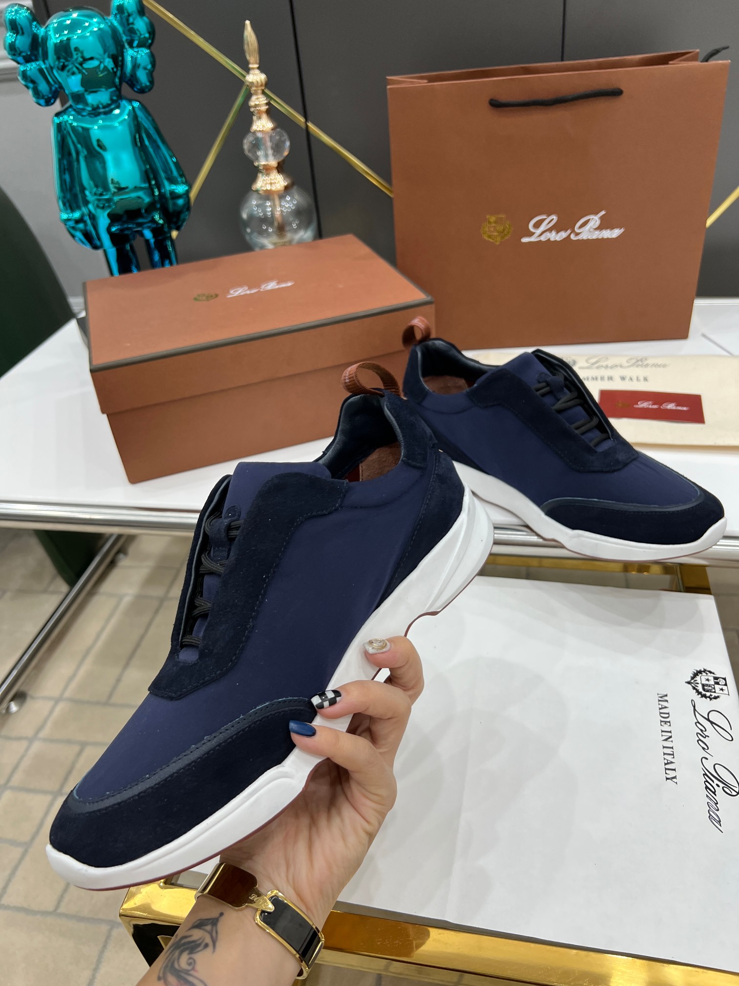 precio de fábrica .Loro Piana * nivel superior auténtico nuevo transporte de los hombres comprar ori