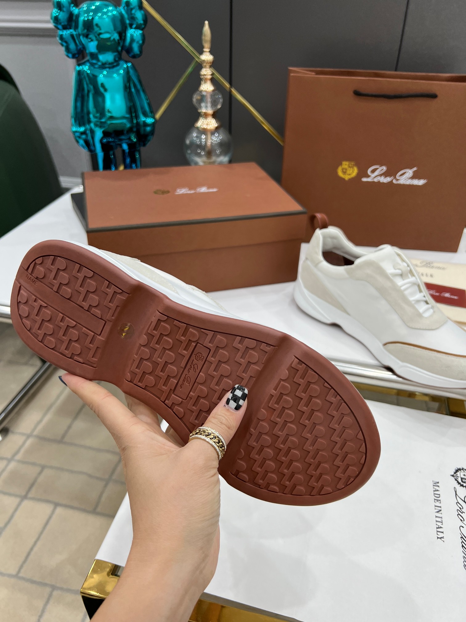 precio de fábrica.Loro Piana * nivel superior auténtico nuevo transporte de los hombres comprar répl