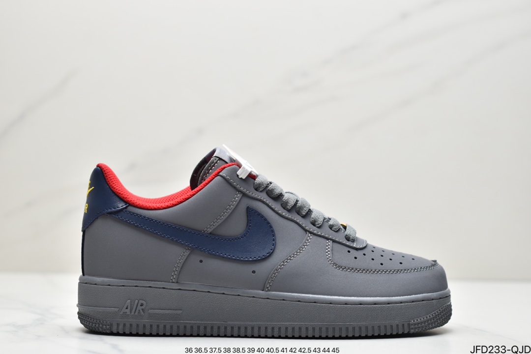 170 耐克NK Air Force 1 空军一号低帮 官方同步 原装级别 原楦头原纸板  打造纯正空军版型 专注外贸渠道  全掌内置蜂窝气垫  原盒配件 原厂中底钢印、拉帮完美    ID:JFD233-QJD