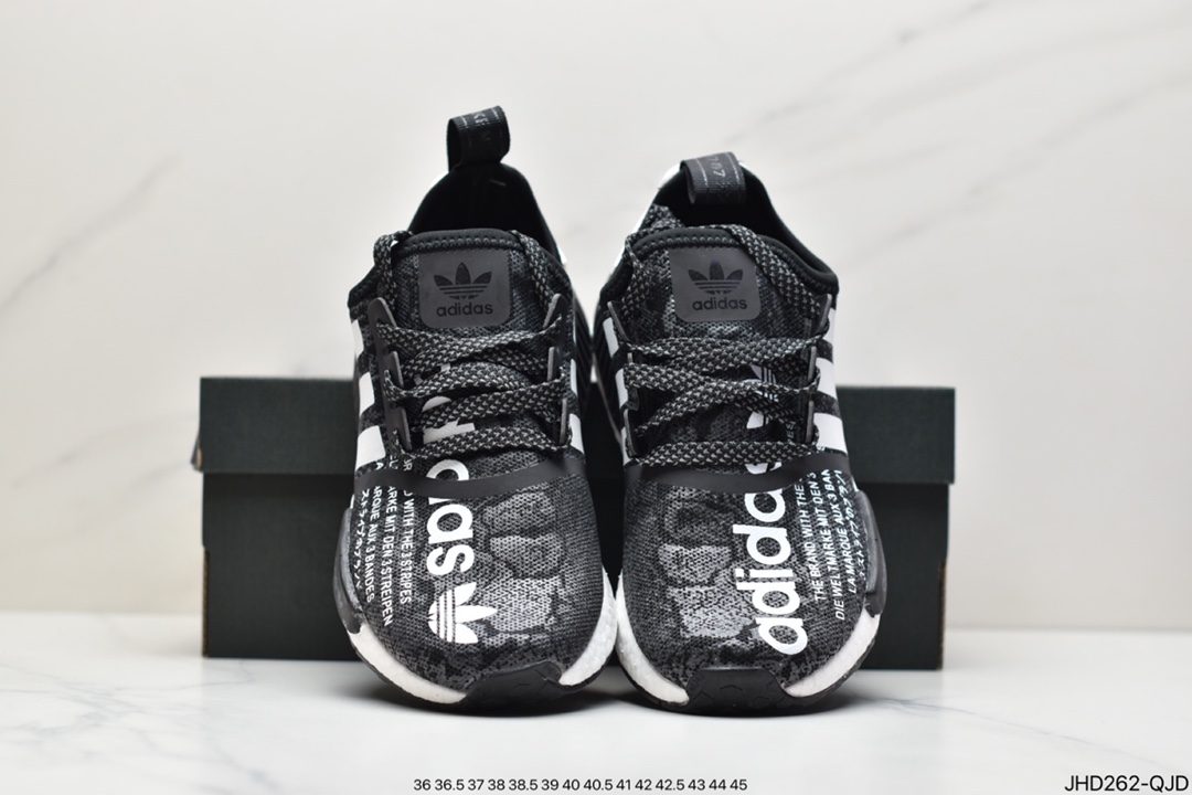 190 Adidas Boost NMD  R1 系列 弹力针鞋织面 EH2204