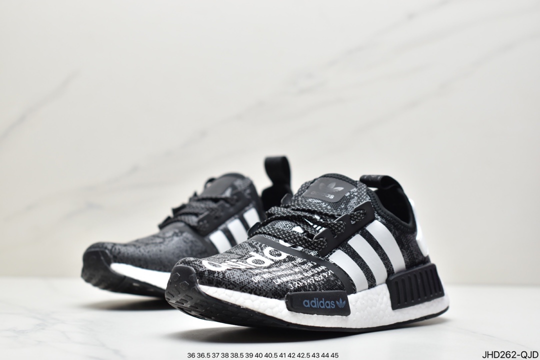 190 Adidas Boost NMD  R1 系列 弹力针鞋织面 EH2204