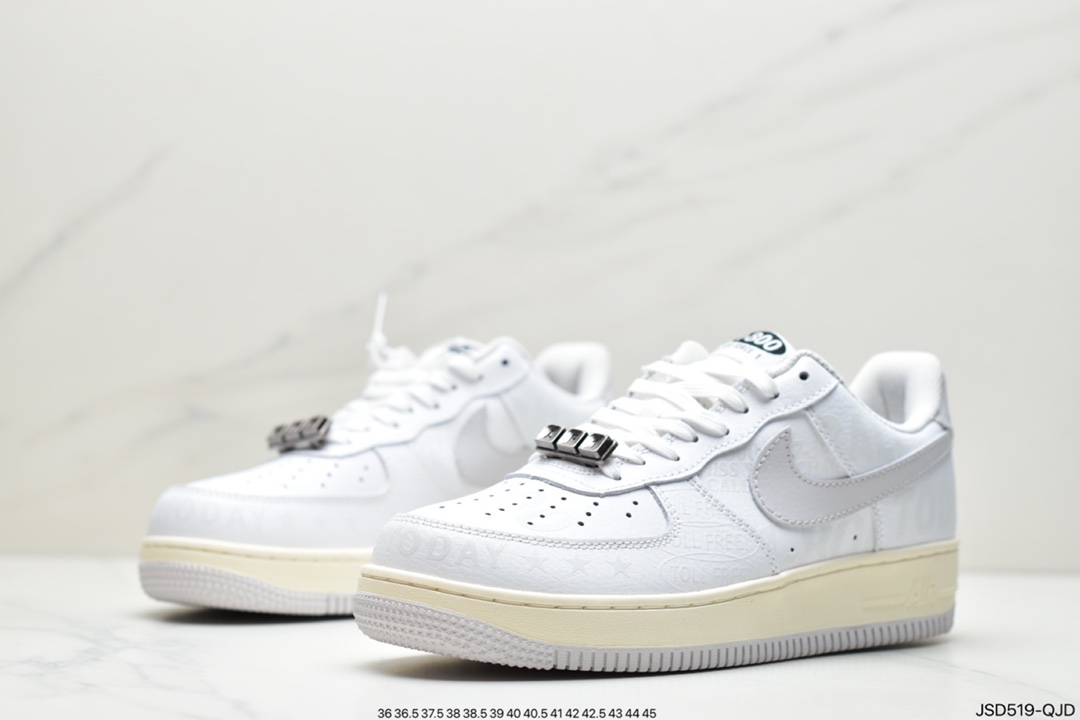 200 耐克NK Air Force 1 ’07 Premium ”Toll Free”空军一号3M白灰 CJ1631-100