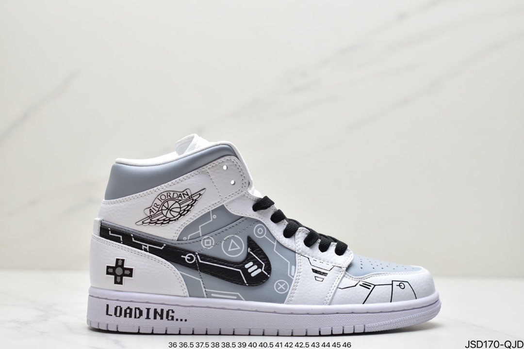 200 Air Jordan 1 Mid AJ1 中帮篮球鞋DC7294-103