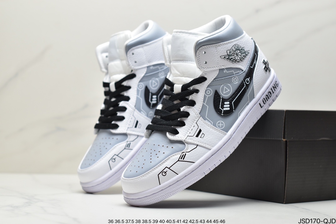 200 Air Jordan 1 Mid AJ1 中帮篮球鞋DC7294-103