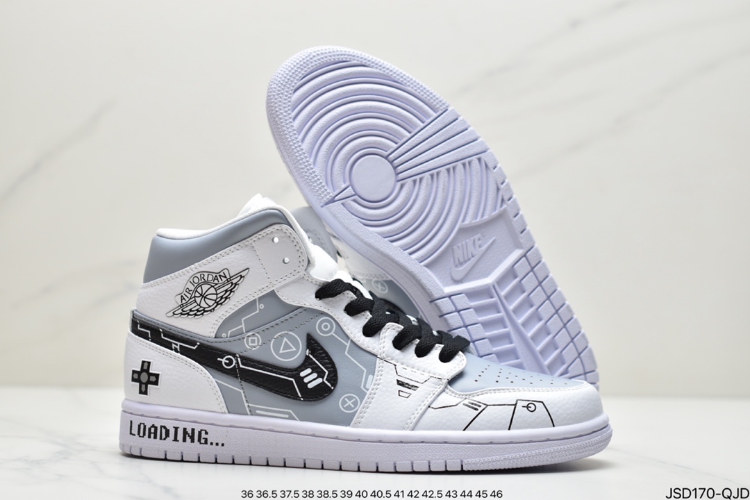 200 Air Jordan 1 Mid AJ1 中帮篮球鞋DC7294-103