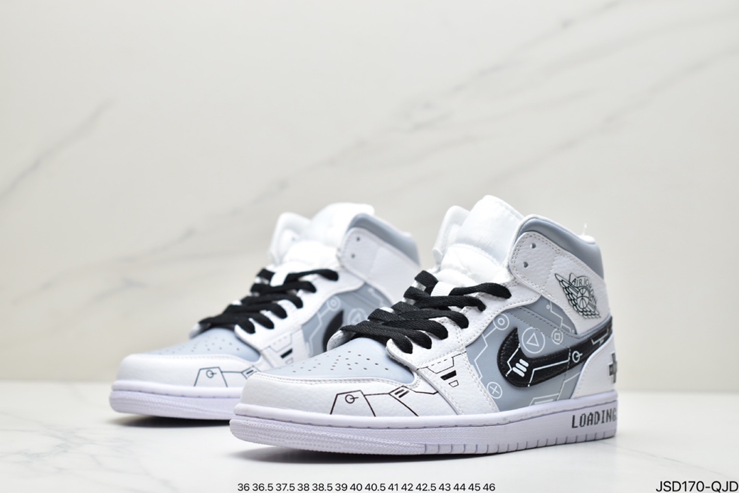 200 Air Jordan 1 Mid AJ1 中帮篮球鞋DC7294-103