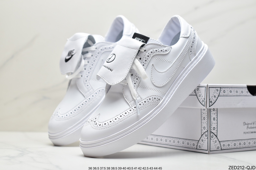 260 权志龙 PEACEMINUSONE x NIKE Kwondo 1  休闲时尚板鞋白色小邹菊DH2482-100