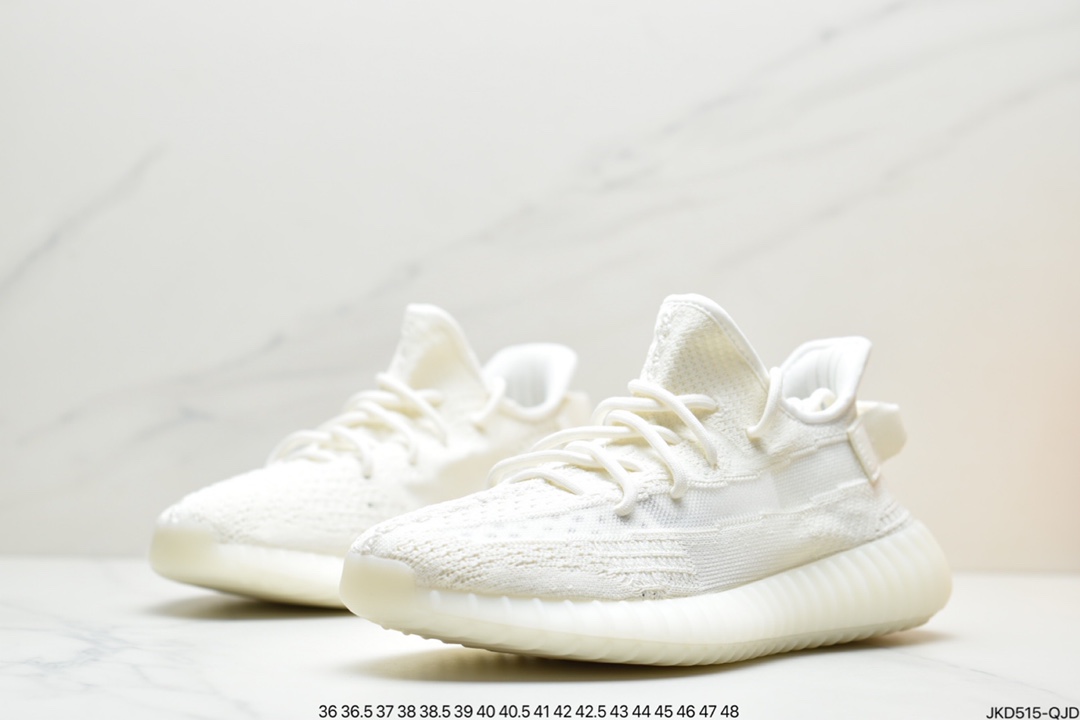 160 联乘侃爷Kanye West x Adidas Yeezy Boost 350 V2”Light”百搭轻便爆米花中底休闲运动慢跑鞋HQ6316