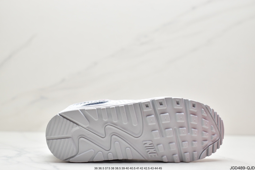 180 Nike Air Max 90”Euro Tour”复古气垫百搭休闲运动慢跑鞋“白深蓝红灰斑马纹”CW7574-100