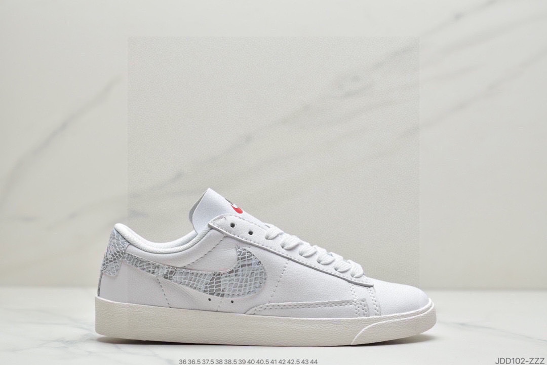 120 耐克Nike Blazer Retro 经典百搭低帮开拓者休闲运动板鞋独家裁片完美鞋型 台湾进口软感荔枝头层皮 BQ6806-001