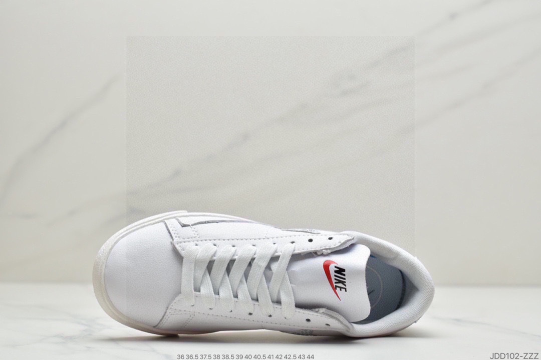 120 耐克Nike Blazer Retro 经典百搭低帮开拓者休闲运动板鞋独家裁片完美鞋型 台湾进口软感荔枝头层皮 BQ6806-001
