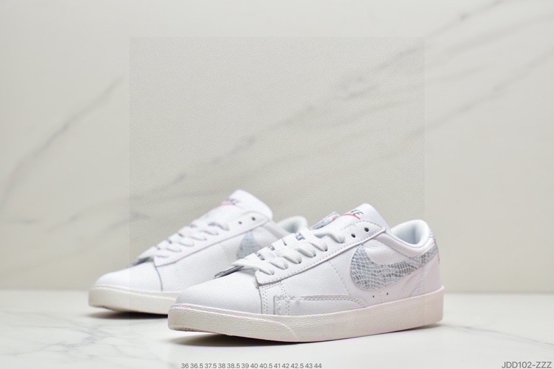 120 耐克Nike Blazer Retro 经典百搭低帮开拓者休闲运动板鞋独家裁片完美鞋型 台湾进口软感荔枝头层皮 BQ6806-001