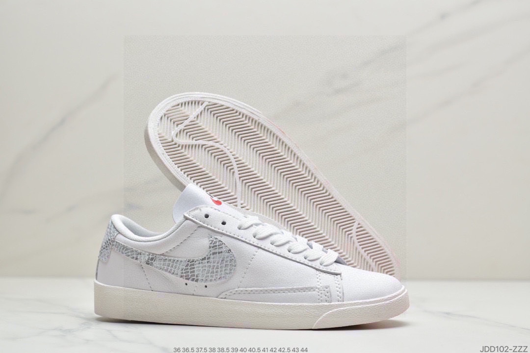 120 耐克Nike Blazer Retro 经典百搭低帮开拓者休闲运动板鞋独家裁片完美鞋型 台湾进口软感荔枝头层皮 BQ6806-001