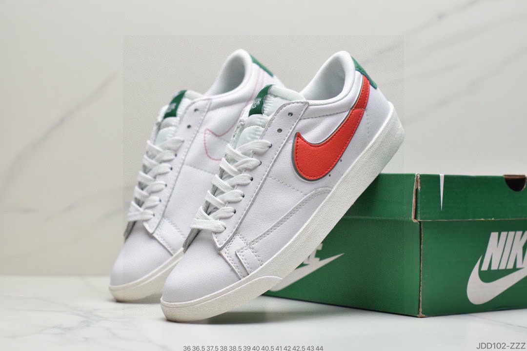 120 耐克Nike Blazer Retro 经典百搭低帮开拓者休闲运动板鞋独家裁片完美鞋型 BQ6806-001