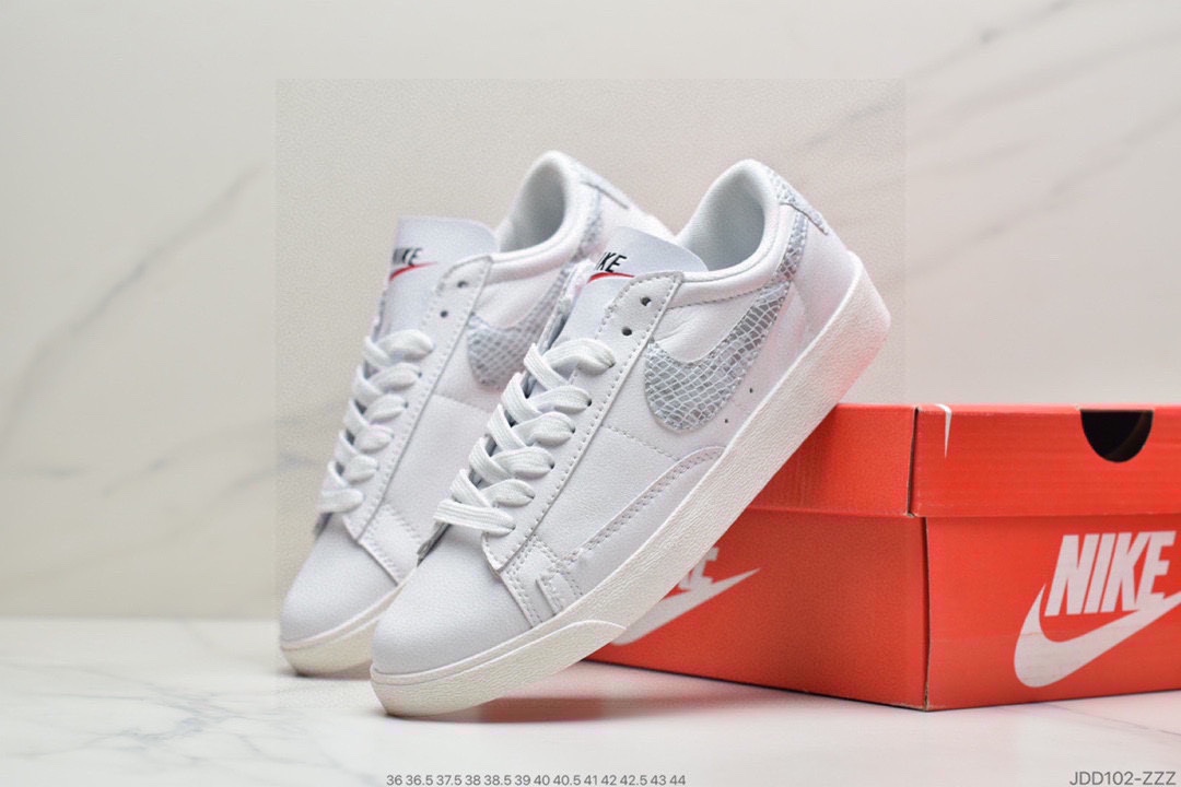 120 耐克Nike Blazer Retro 经典百搭低帮开拓者休闲运动板鞋独家裁片完美鞋型 BQ6806-001