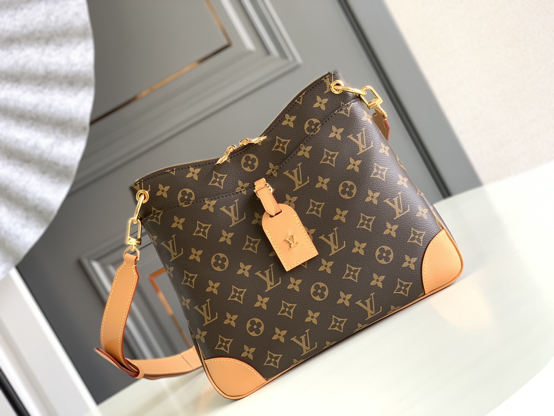 Top quality Fake
 Louis Vuitton LV Odeon Bags Handbags Monogram Canvas Cowhide Fabric Fall/Winter Collection Vintage