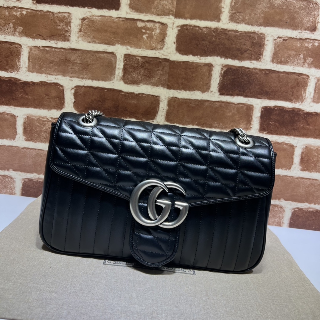 NO:202484,The quality of the counter, top-quality original goods, real-life photos!  Model number 443496 grams of leather square (original leather, chain weight pair) Size width 31X high 19X side width 7, shipped!  Batch, GUCCI [original skin], gucci19860909专柜品质,顶级原单货,实物实拍！款号443496克皮方格（原厂皮,链条克重对版） 尺寸宽31X高19X侧宽7,出货啦！批,GUCCI【原厂皮】,gucci,Bag