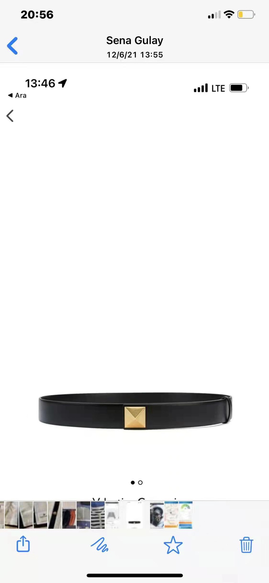 [Valentino Belts]Genuine picturesValentino