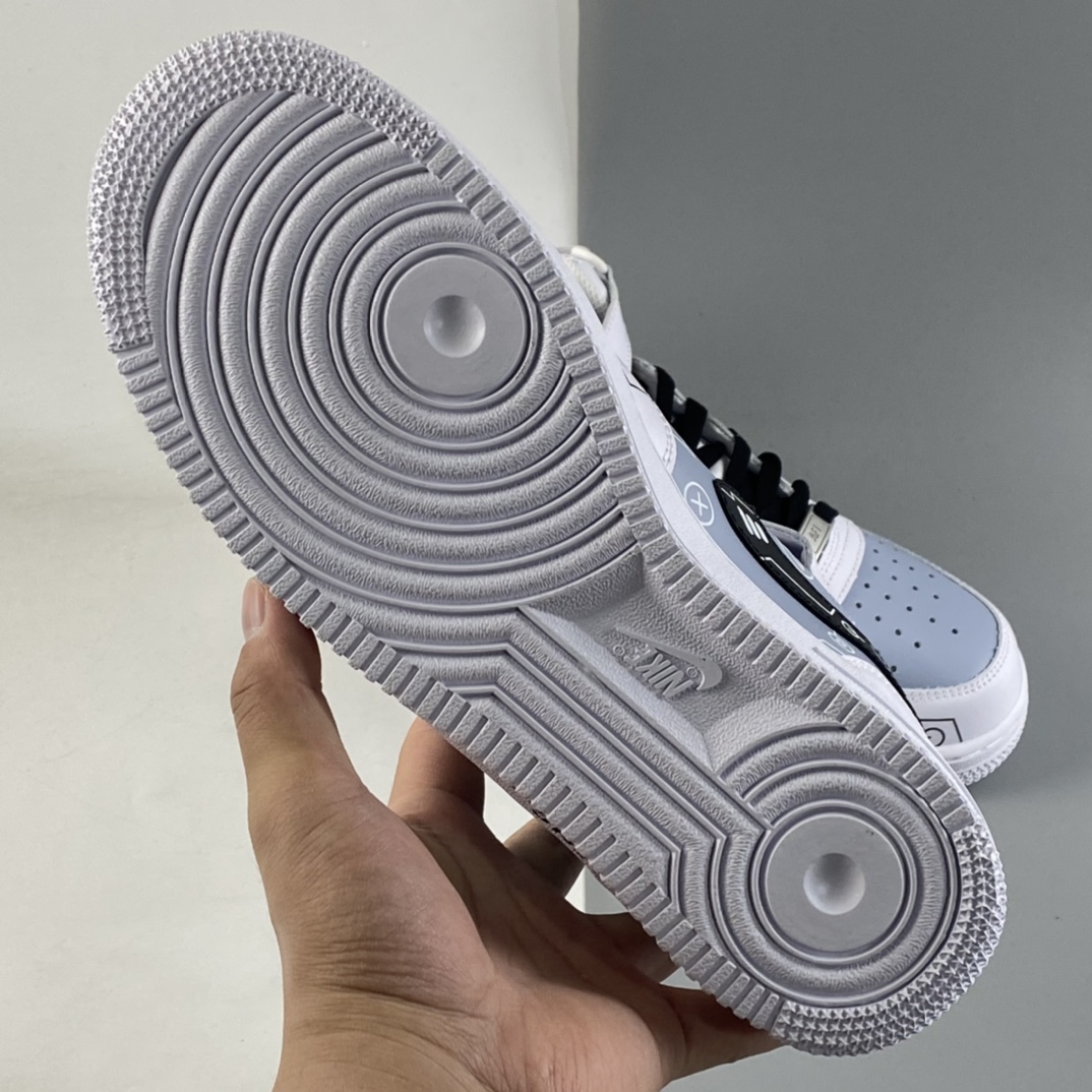 P280  NIKE Air Force 1’07 Mid PS5电玩主题 空军一号黑白灰夜光鞋身中帮休闲板鞋 CW2288-115