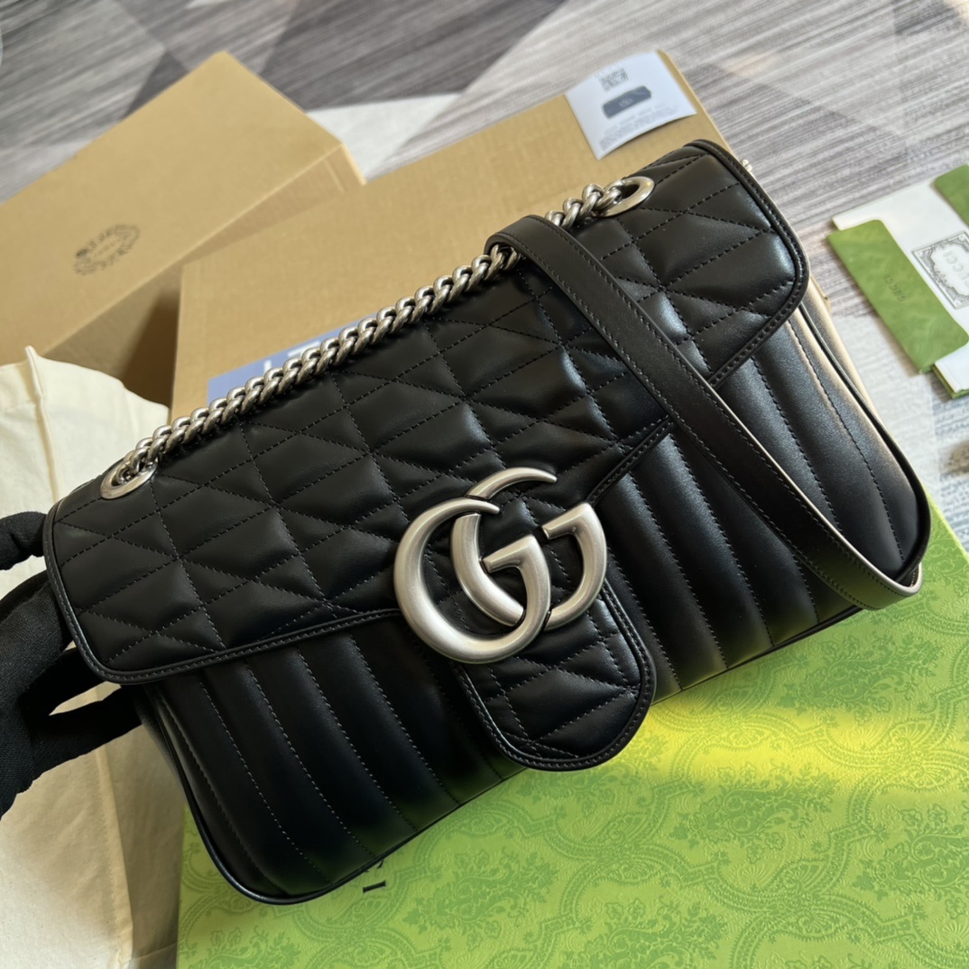 配全套专柜绿色包装️GUCCIGGMarmont系列经典之王销售王#443496尺寸31*19*7cm四
