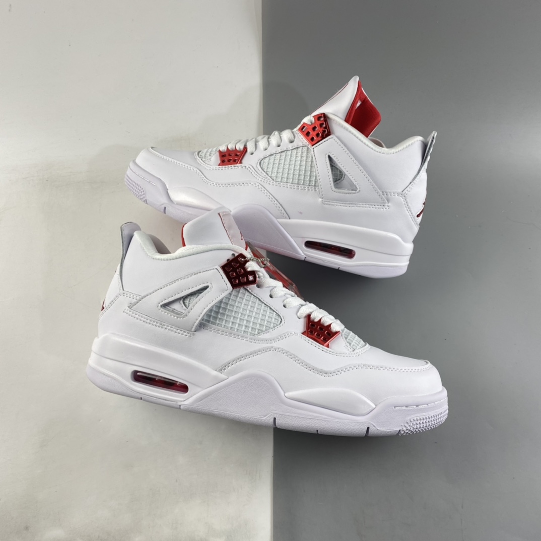 P240  Air Jordan 4“Red Metallic”AJ4 乔4白红 CT8527-112