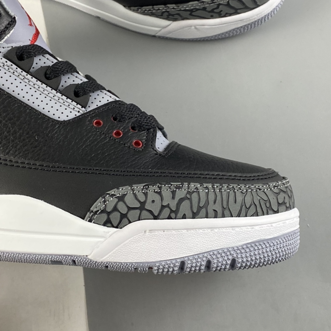 P240  Air Jordan 3 Retro  ” Black Cement ”  黑水泥 迈克尔·乔丹AJ3代中帮复古休闲运动文化篮球鞋 854262-001