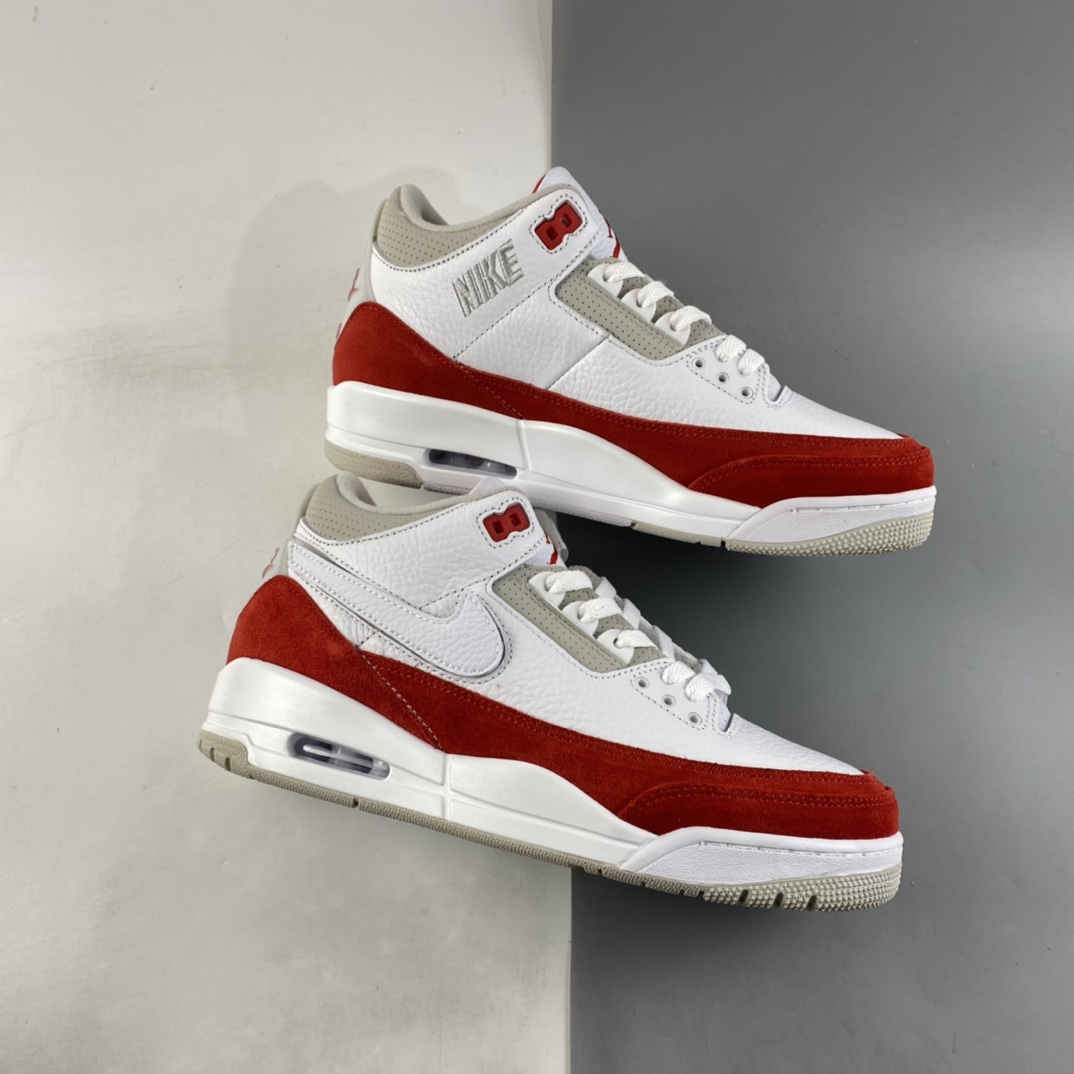 P240  Air Jordan 3 Retro“Medium Grey”白红 迈克尔·乔丹AJ3代中帮复古休闲运动文化篮球鞋 CJ0939-100