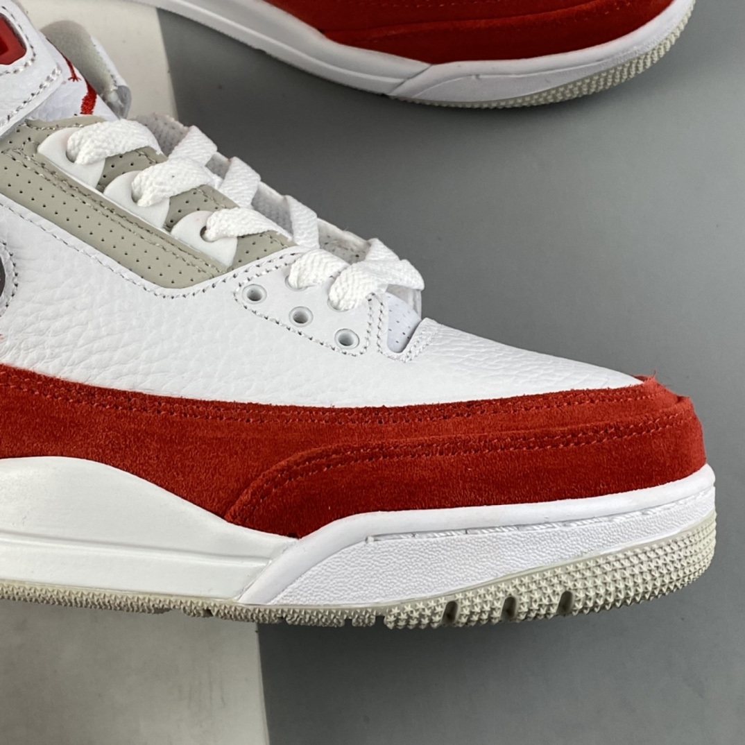 P240  Air Jordan 3 Retro“Medium Grey”白红 迈克尔·乔丹AJ3代中帮复古休闲运动文化篮球鞋 CJ0939-100