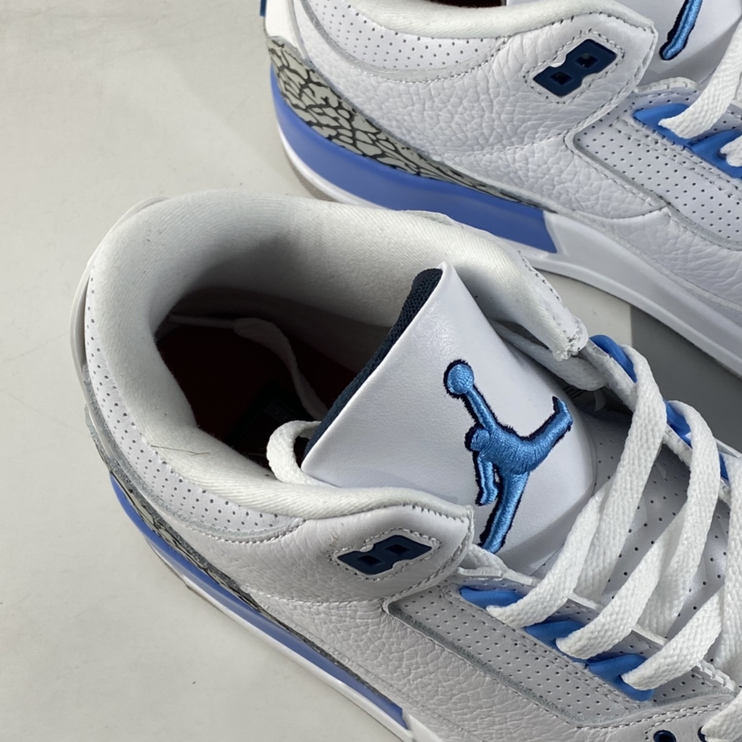 P240 Air Jordan 3 Retro “UNC” 北卡蓝 迈克尔·乔丹AJ3代中帮复古休闲运动文化篮球鞋 CT8532-104-莆田鞋,莆田鞋货源,高仿鞋,高仿鞋货源,安福档口,莆田高仿鞋,莆田鞋批发,高仿鞋批发,莆田高仿运动鞋,高仿运动鞋,莆田运动鞋 P240 Air Jordan 3 Retro “UNC” 北卡蓝 迈克尔·乔丹AJ3代中帮复古休闲运动文化篮球鞋 CT8532-104