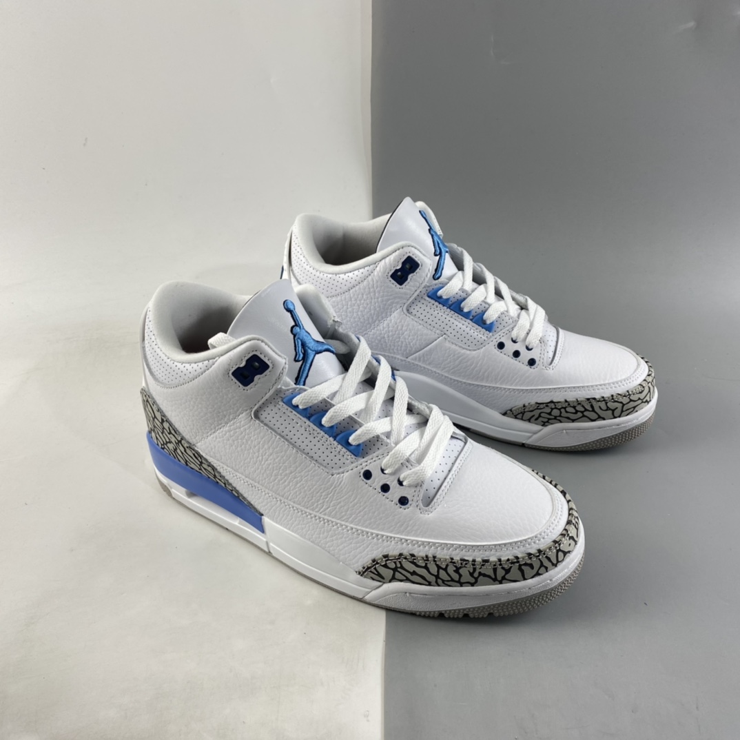 P240 Air Jordan 3 Retro “UNC” 北卡蓝 迈克尔·乔丹AJ3代中帮复古休闲运动文化篮球鞋 CT8532-104-莆田鞋,莆田鞋货源,高仿鞋,高仿鞋货源,安福档口,莆田高仿鞋,莆田鞋批发,高仿鞋批发,莆田高仿运动鞋,高仿运动鞋,莆田运动鞋 P240 Air Jordan 3 Retro “UNC” 北卡蓝 迈克尔·乔丹AJ3代中帮复古休闲运动文化篮球鞋 CT8532-104