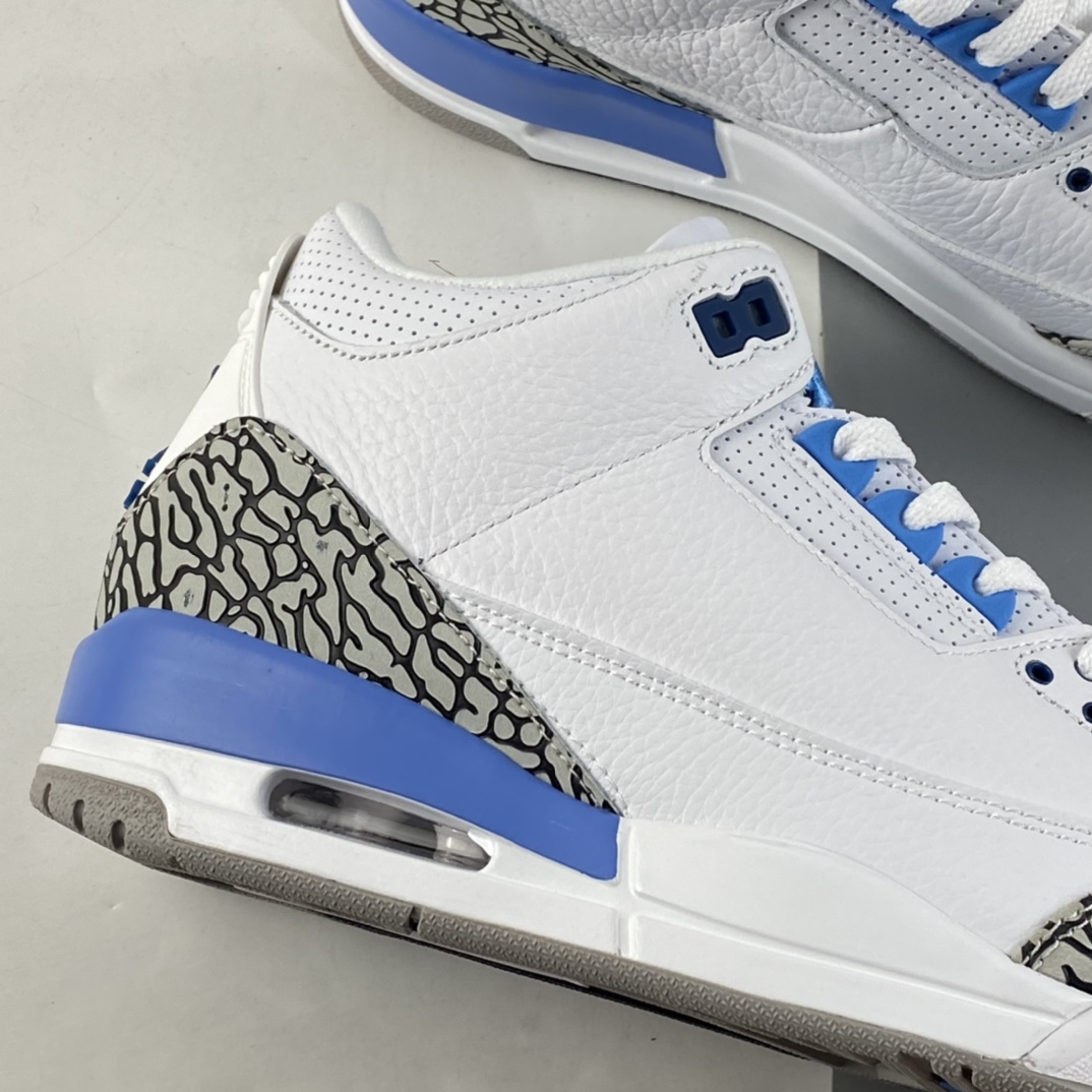 P240 Air Jordan 3 Retro “UNC” 北卡蓝 迈克尔·乔丹AJ3代中帮复古休闲运动文化篮球鞋 CT8532-104-莆田鞋,莆田鞋货源,高仿鞋,高仿鞋货源,安福档口,莆田高仿鞋,莆田鞋批发,高仿鞋批发,莆田高仿运动鞋,高仿运动鞋,莆田运动鞋 P240 Air Jordan 3 Retro “UNC” 北卡蓝 迈克尔·乔丹AJ3代中帮复古休闲运动文化篮球鞋 CT8532-104