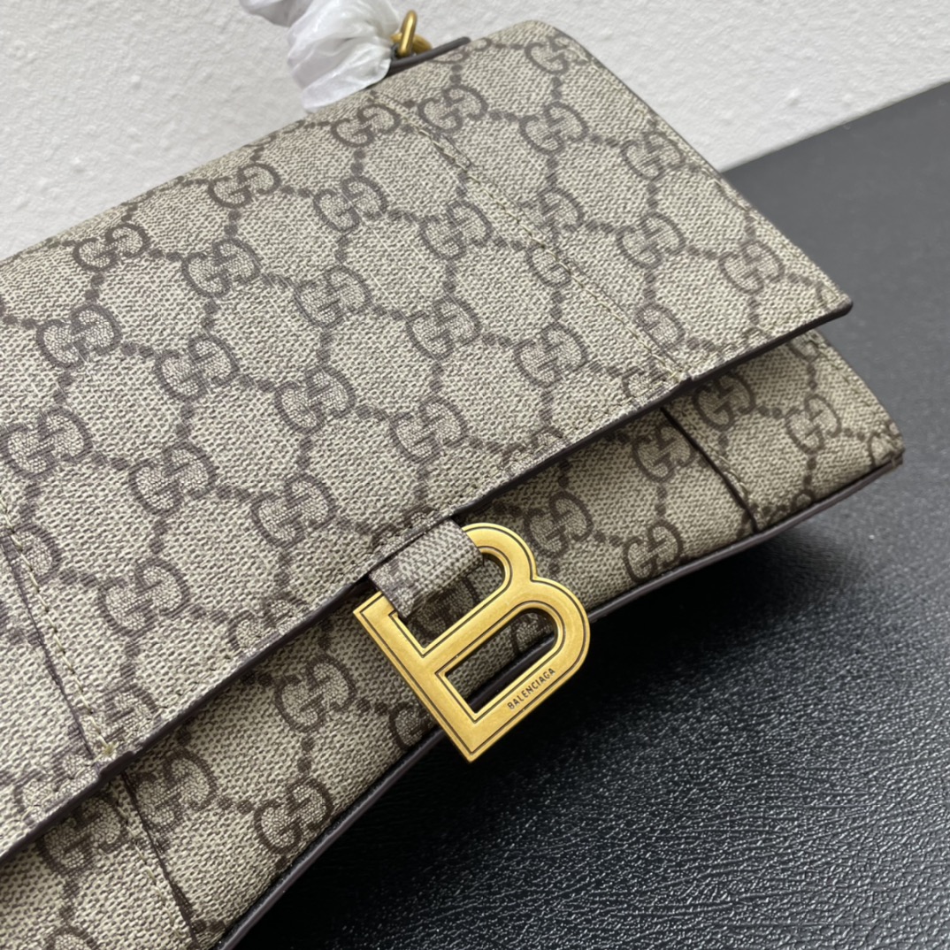 340 沙漏包 联名款中号23cm Balencia巴黎家季重磅【gucc联名双G】沙漏包