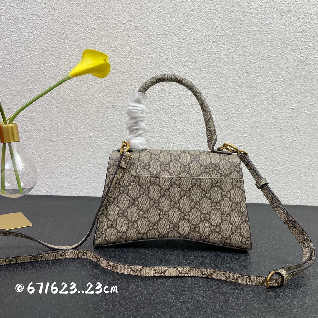 340 沙漏包 联名款中号23cm Balencia巴黎家季重磅【gucc联名双G】沙漏包