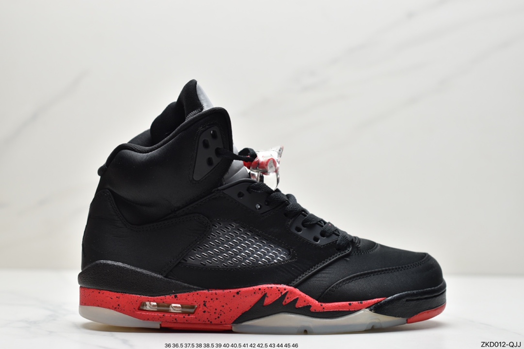 270 Air Jordan 5 Satin “Bred”黑玫瑰丝绸136027-006