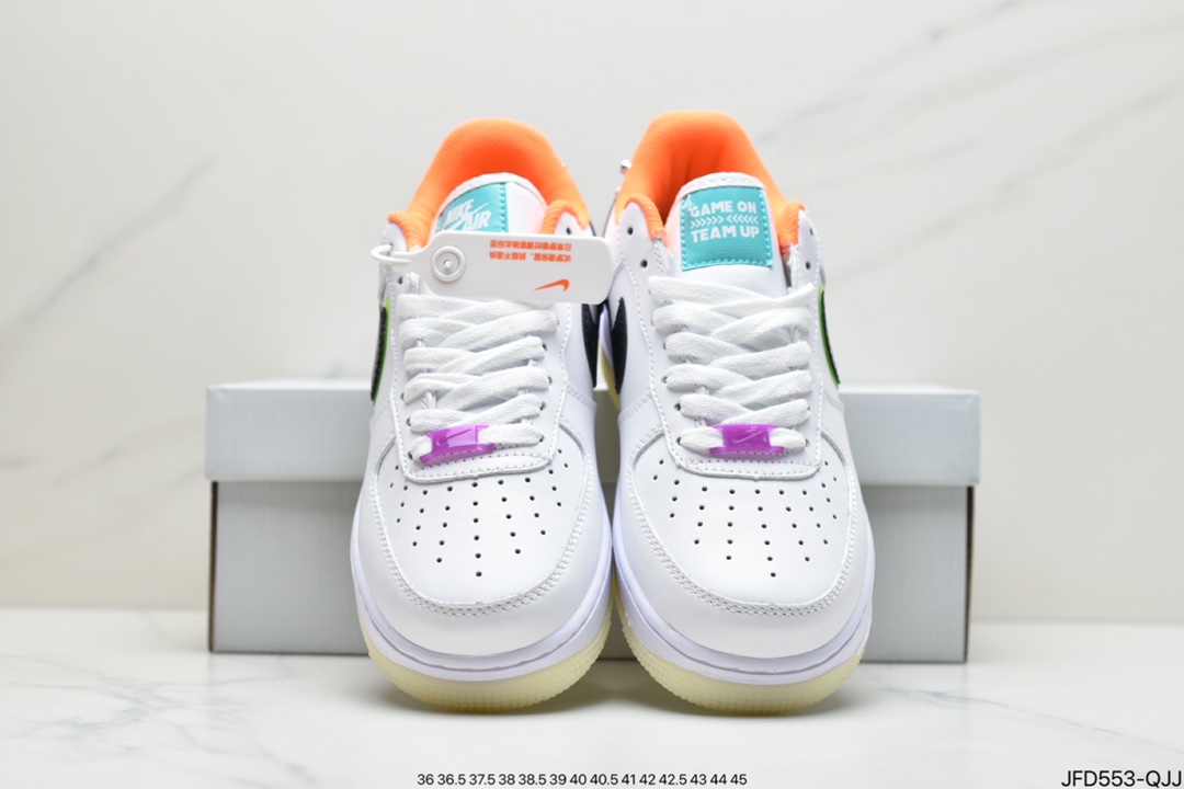 170 耐克 Nike Air Force 1 Low ”Have A Good Game”白黑橙 DO2333-101