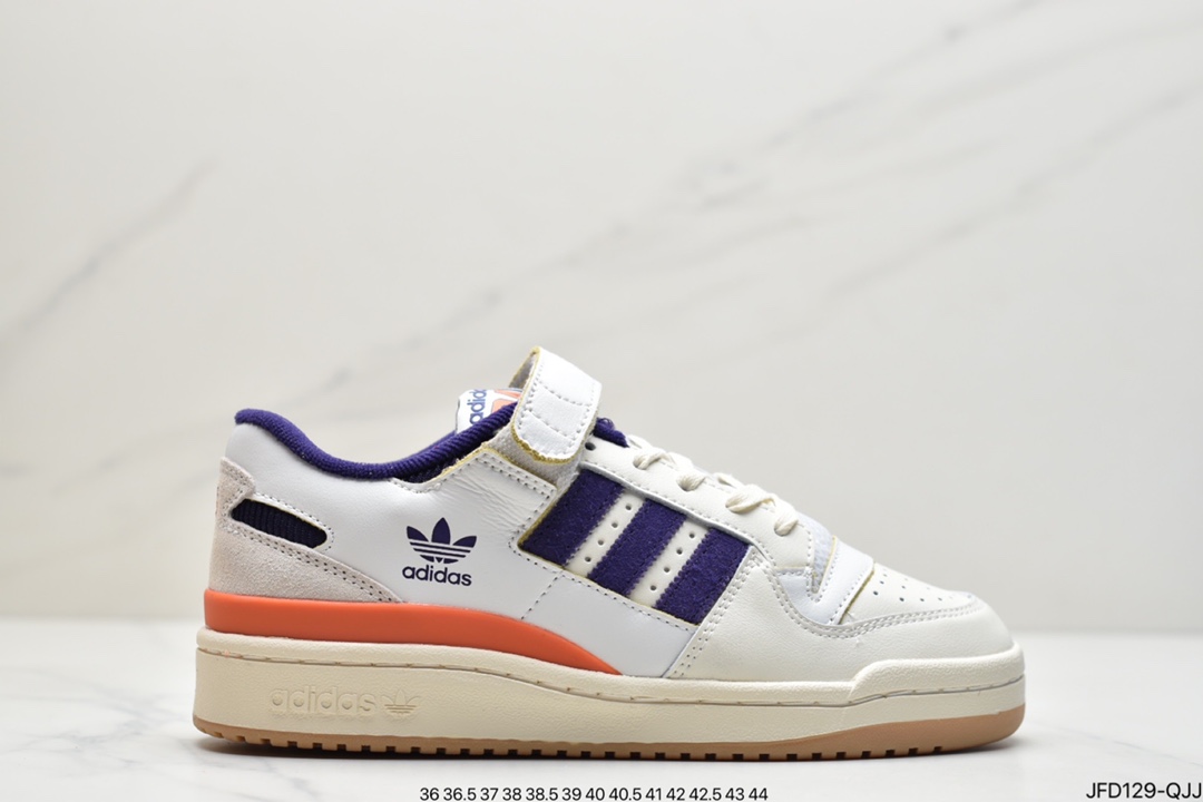 170 adidas originals Forum 84 LoW 魔术贴低帮百搭潮流休闲运动板鞋GX3659