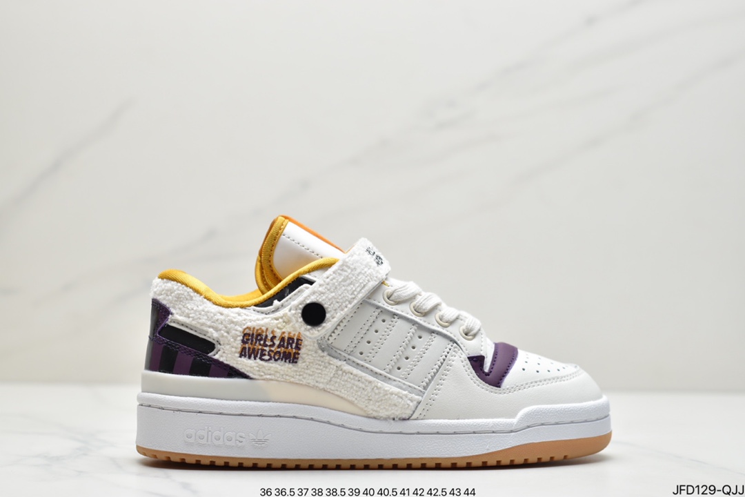 170 adidas originals Forum 84 LoW 魔术贴低帮百搭潮流休闲运动板鞋GX3659