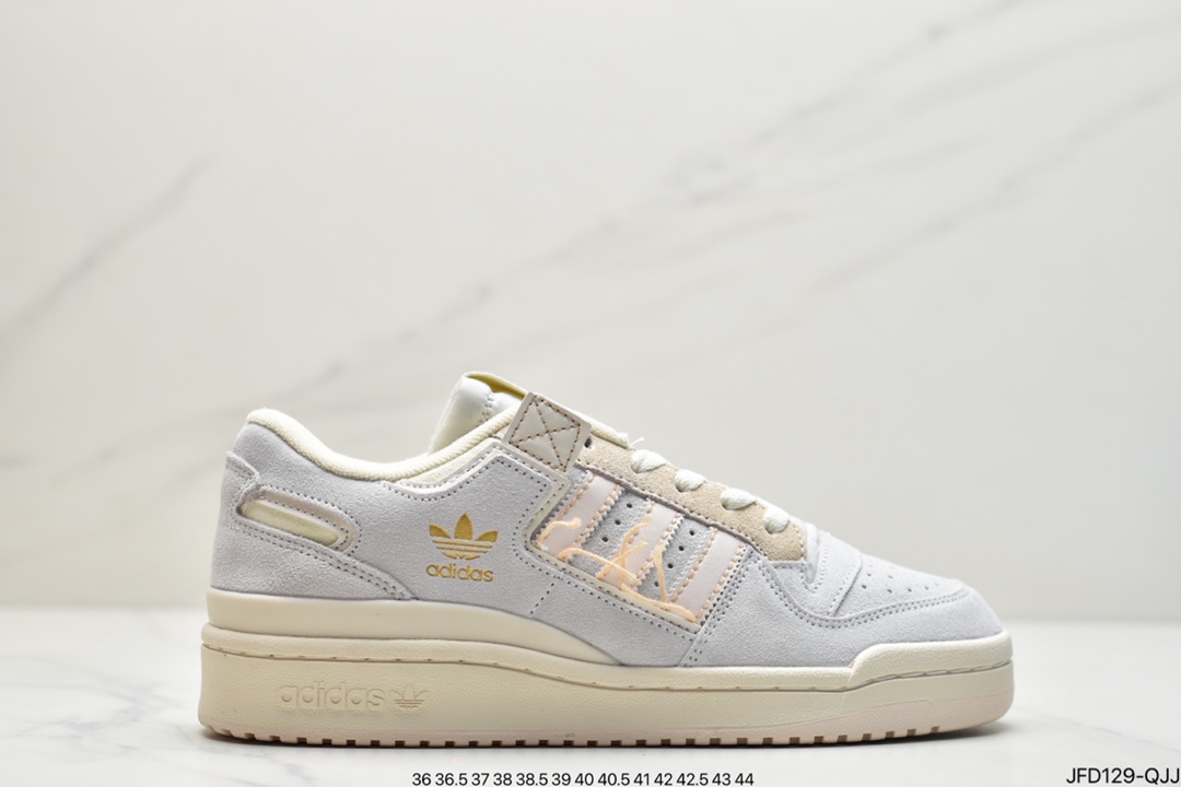 170 adidas originals Forum 84 LoW 魔术贴低帮百搭潮流休闲运动板鞋GX3659