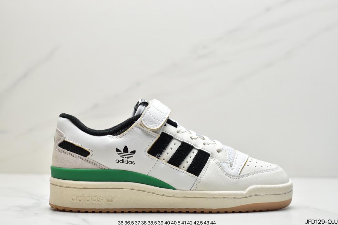 170 adidas originals Forum 84 LoW 魔术贴低帮百搭潮流休闲运动板鞋GX3659