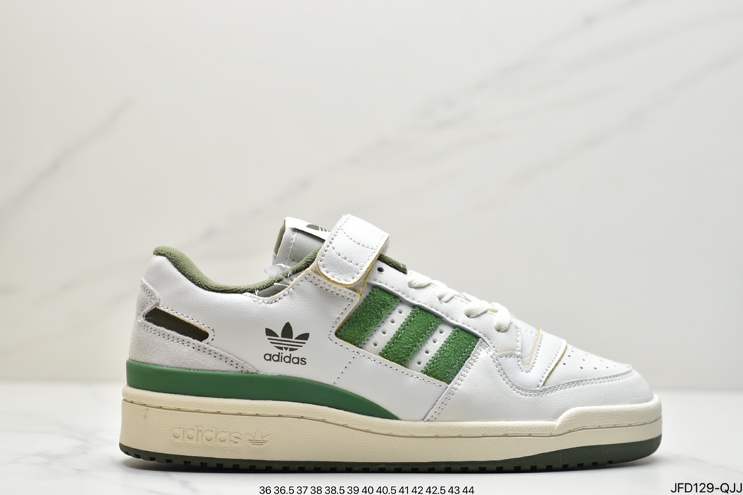 170 adidas originals Forum 84 LoW 魔术贴低帮百搭潮流休闲运动板鞋GX3659