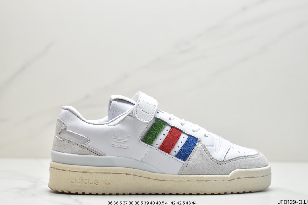 170 adidas originals Forum 84 LoW 魔术贴低帮百搭潮流休闲运动板鞋GX3659