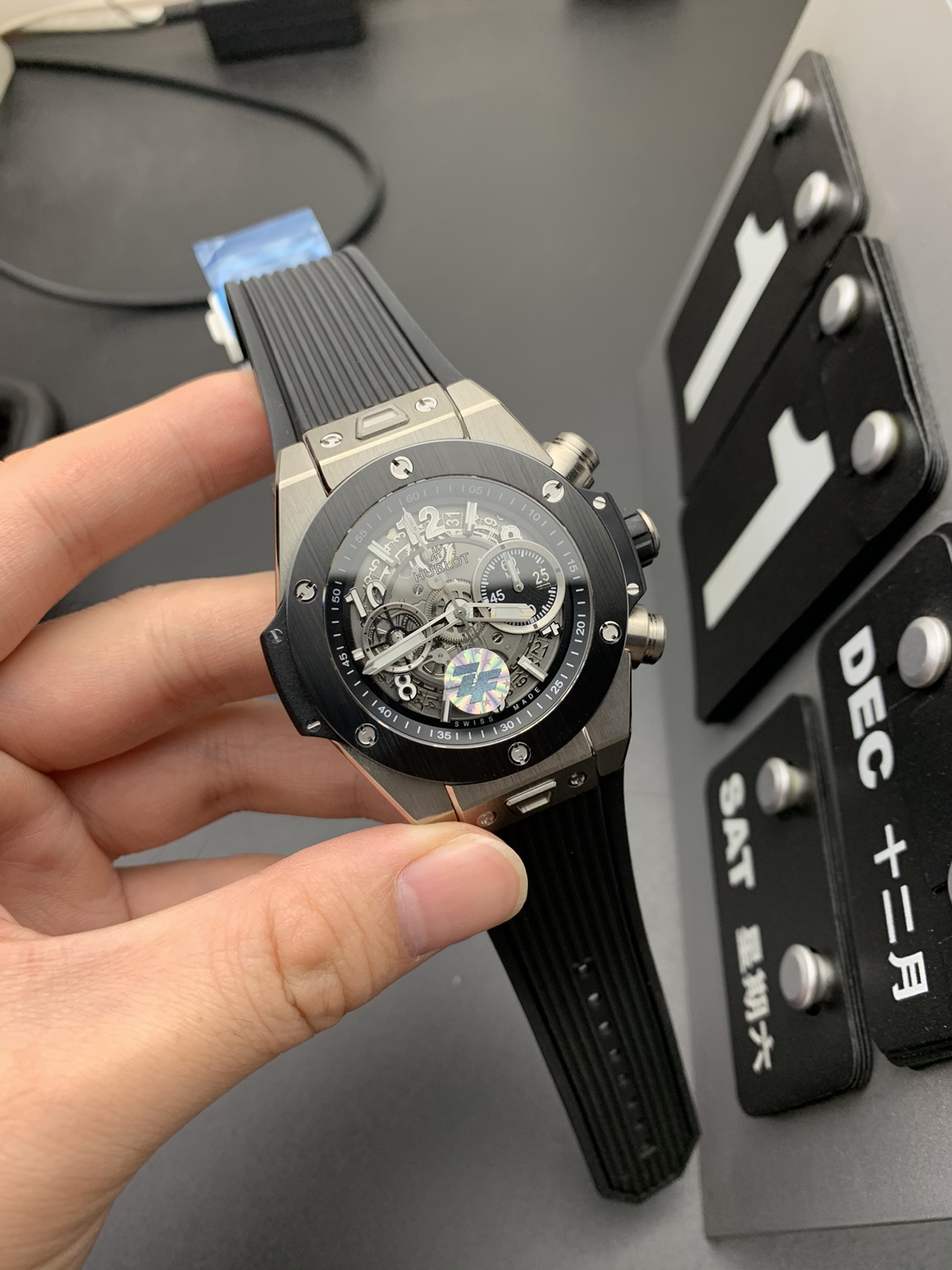 Hublot ZF新品 HUBLOT 宇舶表BIG BANG 大爆炸系列 神器 全新订制恒宝专属UNICO HUB 1280自动上链计时机芯 44mm 全部功能100%完美实现 其它 的所有细节和做工 也是唯一与 媲美的副本大爆炸
