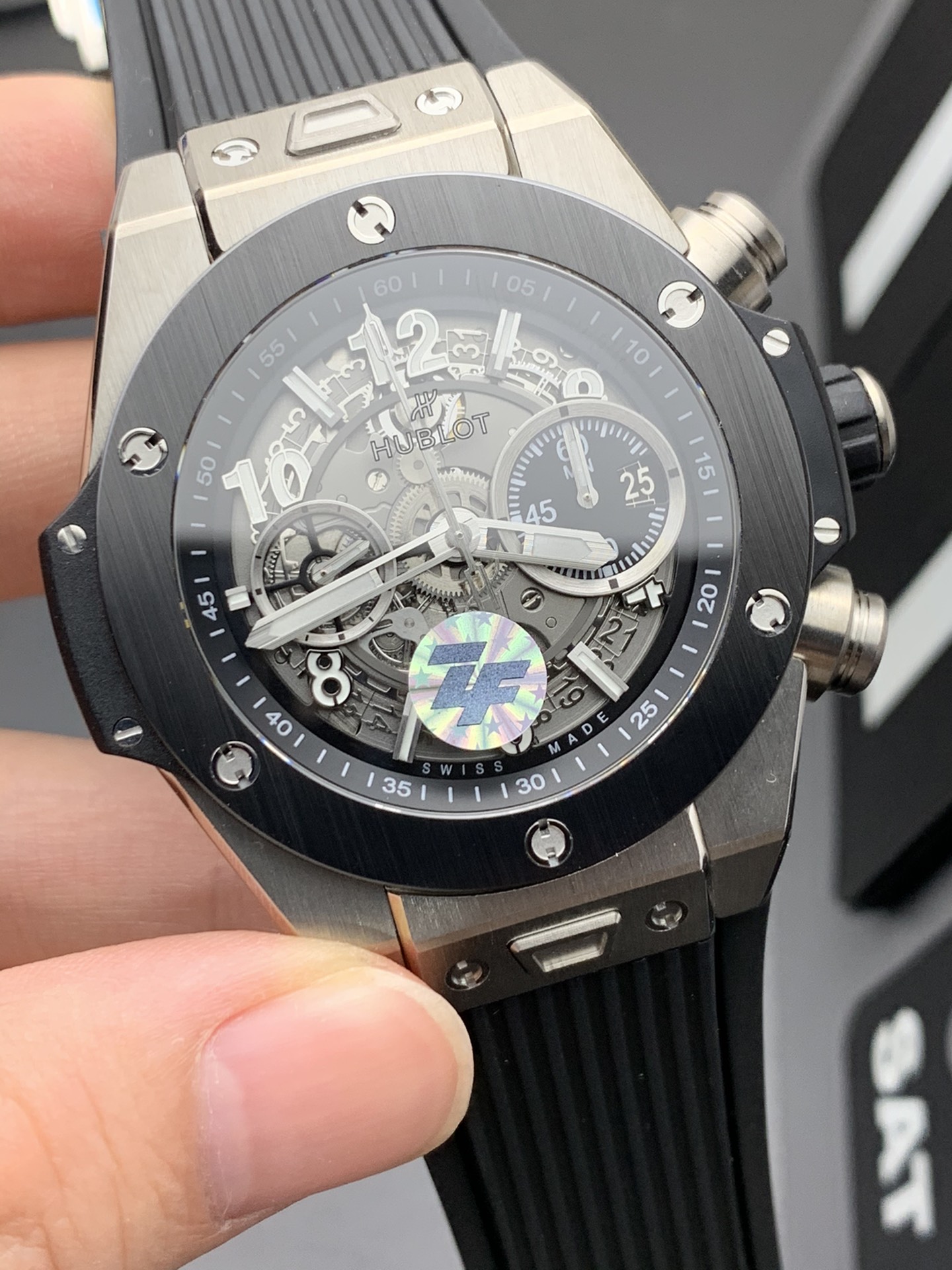 Hublot ZF新品 HUBLOT 宇舶表BIG BANG 大爆炸系列 神器 全新订制恒宝专属UNICO HUB 1280自动上链计时机芯 44mm 全部功能100%完美实现 其它 的所有细节和做工 也是唯一与 媲美的副本大爆炸