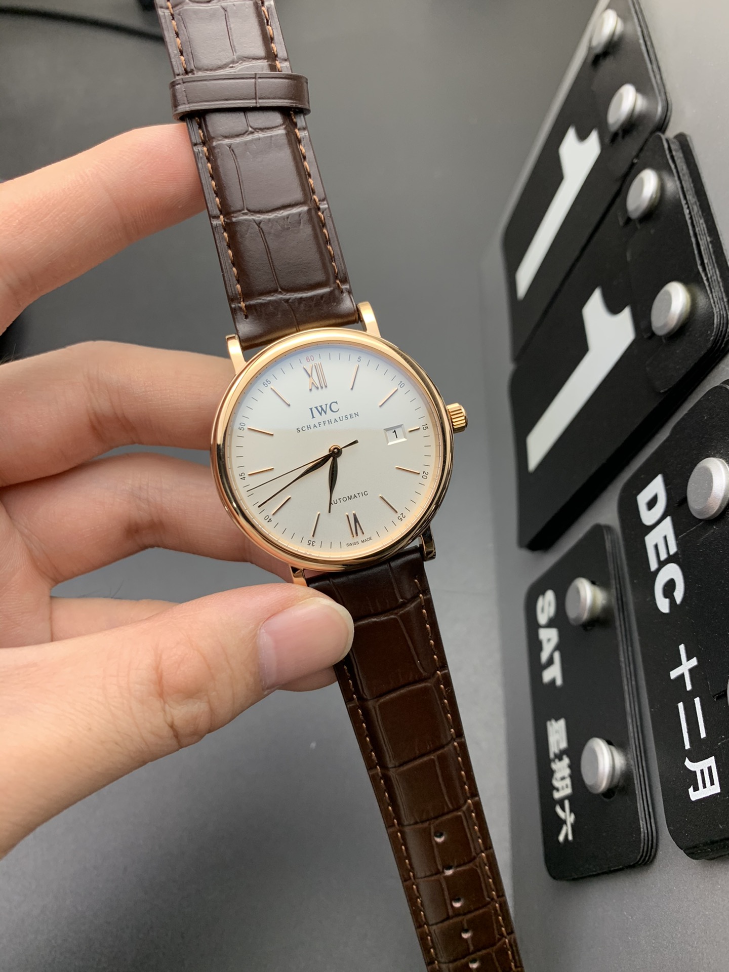 IWC 玫瑰金波涛