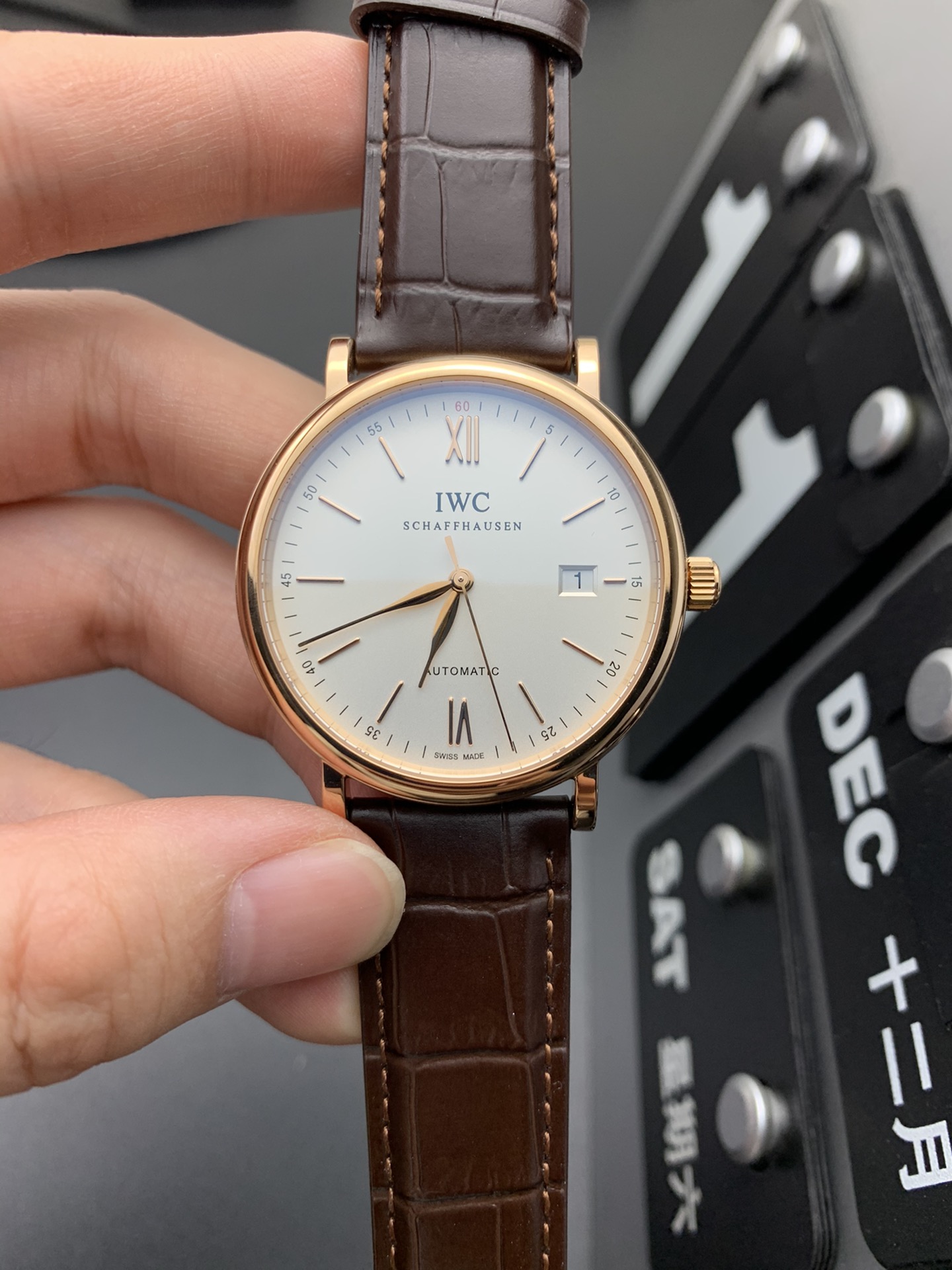 IWC 玫瑰金波涛