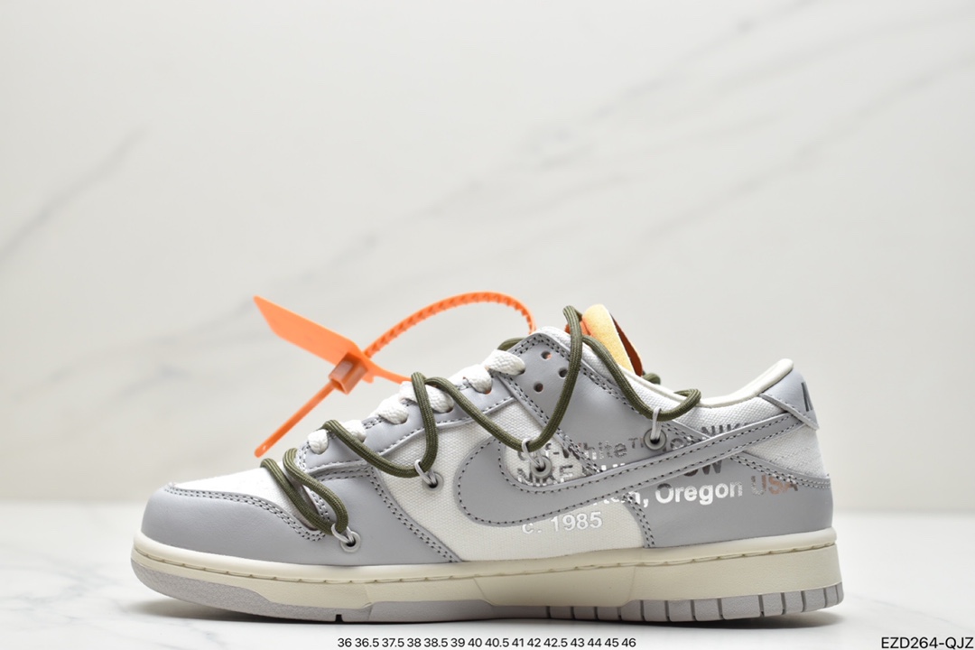 360 Off-White x Nike Dunk Low NO.3白鞋带 蓝扣 DM1602-124