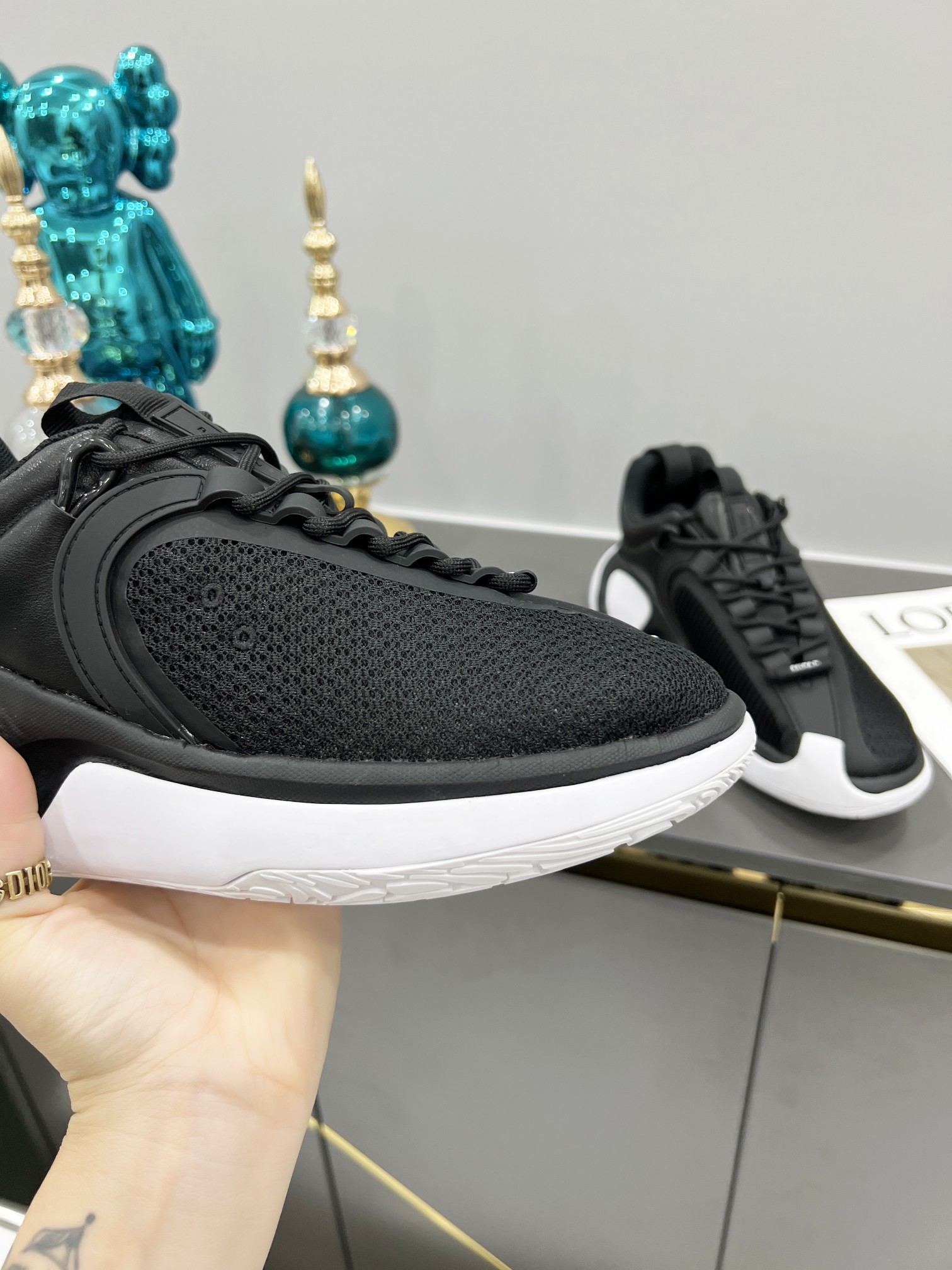 IT’S $800 FOR MEN. BALMAIN/BALMAN NEW B-RUNNER SCROLLING THREAD NEW SNEAKERS MALE 40-45 - 图片 6