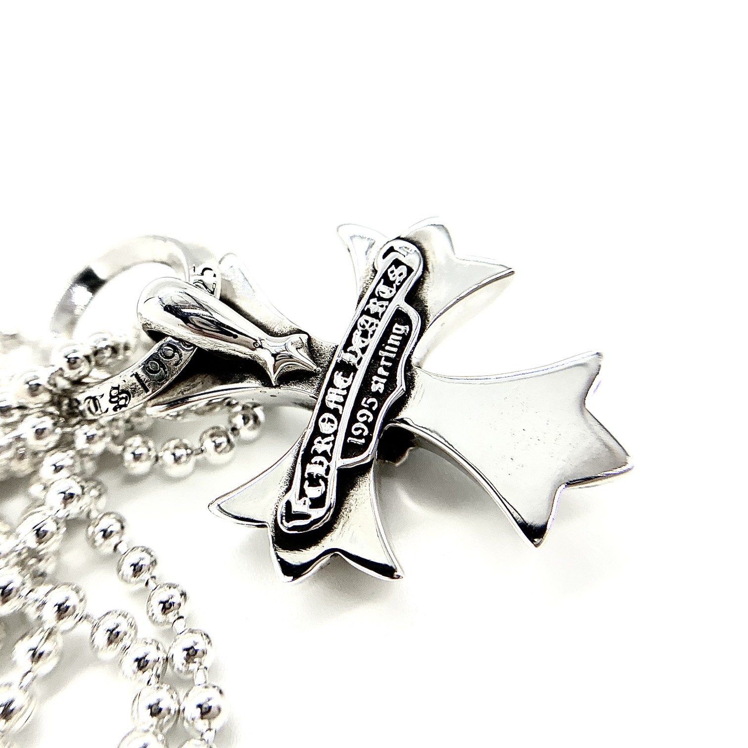 Chrome Hearts 𝐂𝐡𝐫𝐨𝐦𝐞 𝐡𝐞𝐚𝐫𝐭𝐬 克罗心双层十字花项链