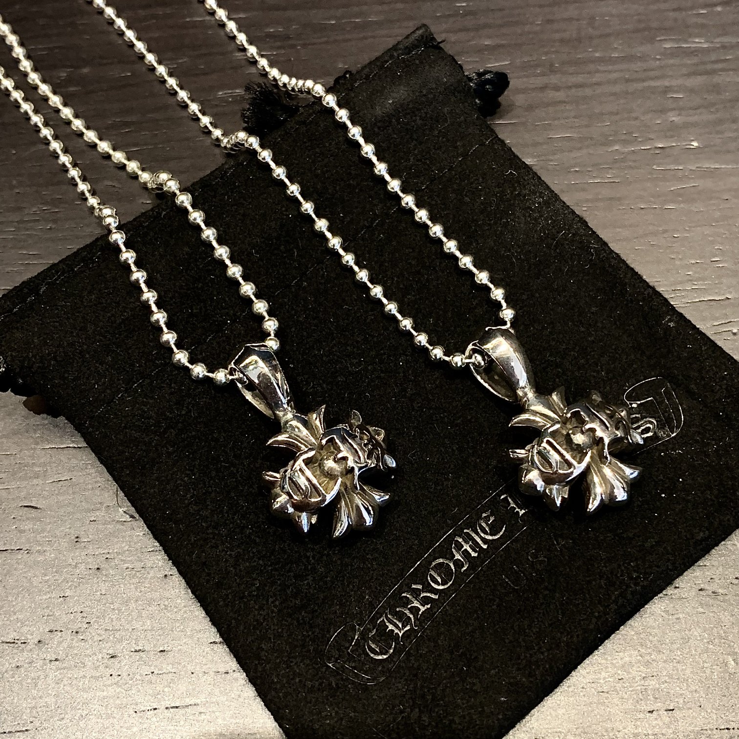 Chrome Hearts 𝐂𝐡𝐫𝐨𝐦𝐞 𝐡𝐞𝐚𝐫𝐭𝐬 克罗心CH十字项链